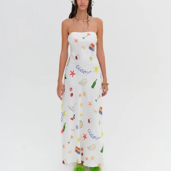 Carla Strapless Maxi Dress - For Love & Lemons - Picture 2 of 4